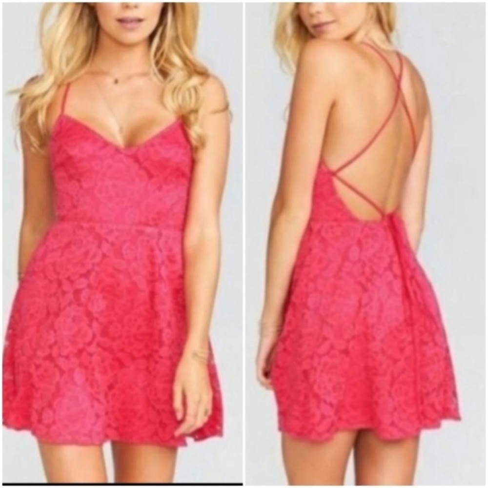Show me your MuMu hot pink Mini Dress - Picture 2 of 8